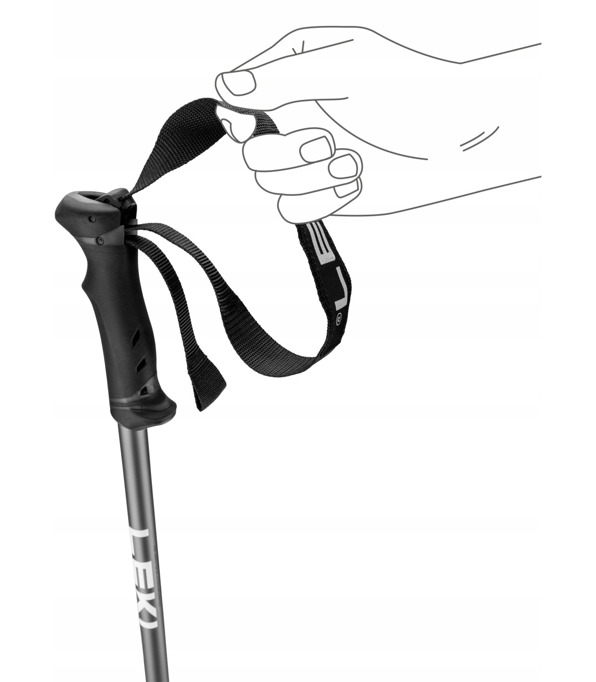 Kijki kije narciarskie zjazdowe LEKI QNTM 65346382 115cm