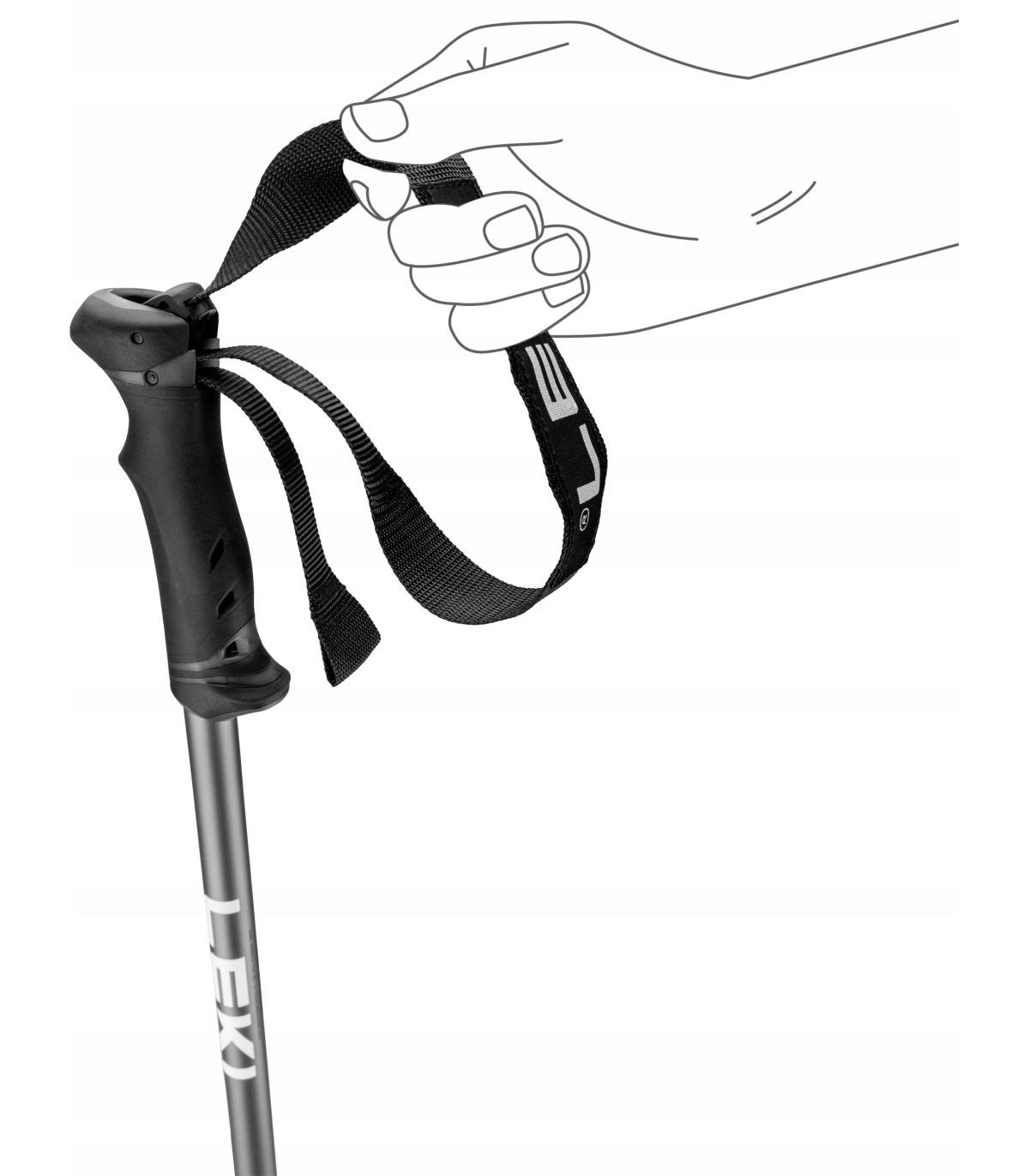 Kijki kije narciarskie zjazdowe LEKI QNTM 65346381 115cm