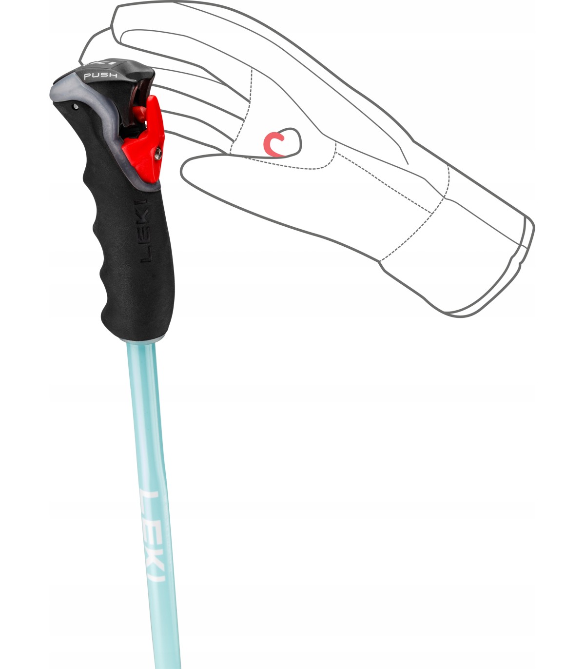 Kijki kije narciarskie zjazdowe LEKI Artena Airfoil 3D 65367971 125cm