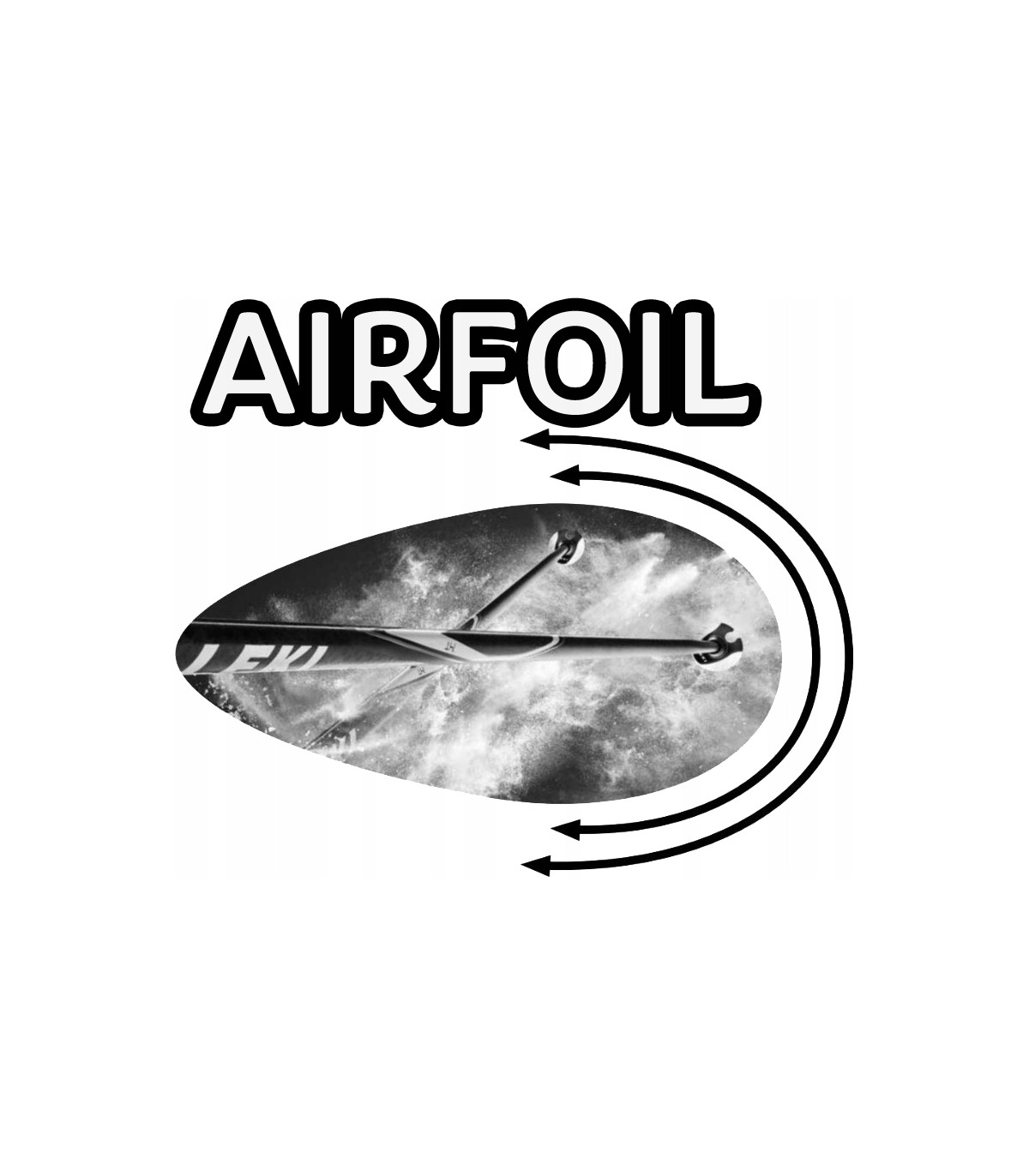 Kijki kije narciarskie zjazdowe LEKI Artena Airfoil 3D 65367971 125cm