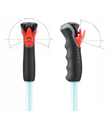 Kijki kije narciarskie zjazdowe LEKI Artena Airfoil 3D 65367971 115cm