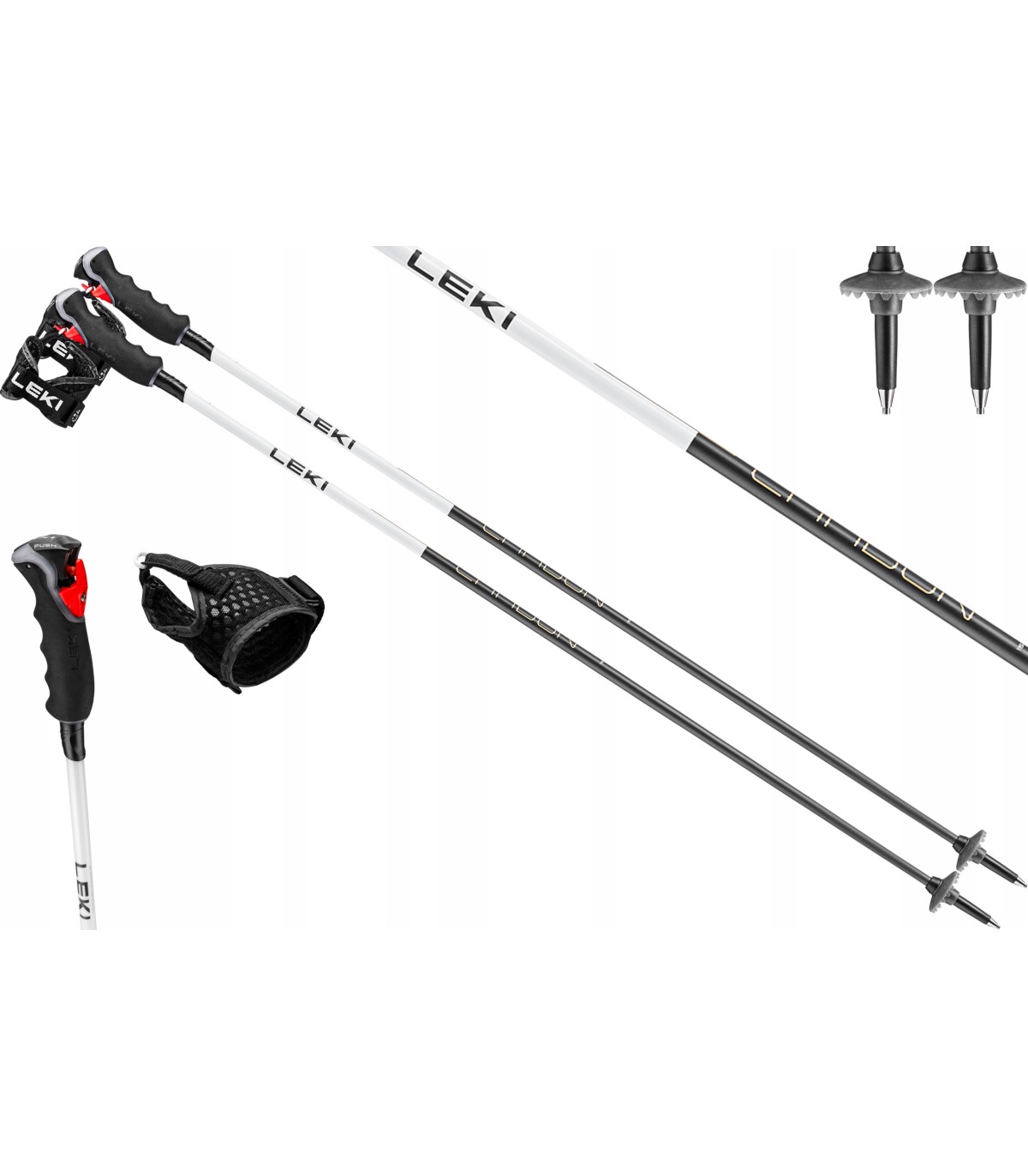 Kijki kije narciarskie zjazdowe LEKI CARBON 14 Trigger 3D 65368801 115cm