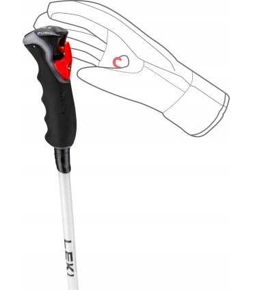 Kijki kije narciarskie zjazdowe LEKI CARBON 14 Trigger 3D 65368801 115cm
