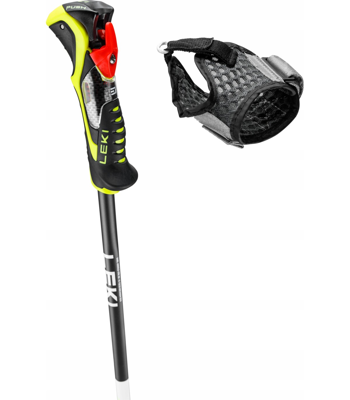 Kijki kije narciarskie zjazdowe LEKI Airfoil Trigger 3D 65367952 125cm