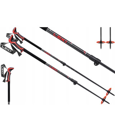 Kije kijki Skitourowe trekkingowe LEKI HAUTE ROUTE 2 65227401 110-150cm