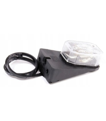 Lampa lampka Aspöck obrysowa biała do przyczepy lewa prawa Brenderup 12V