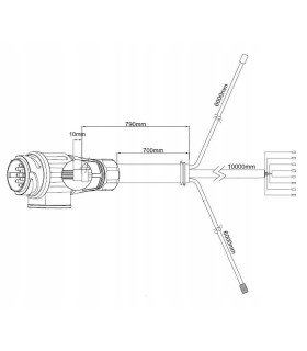 Przewód instalacja wiązka przyczepy 10m Brenderup