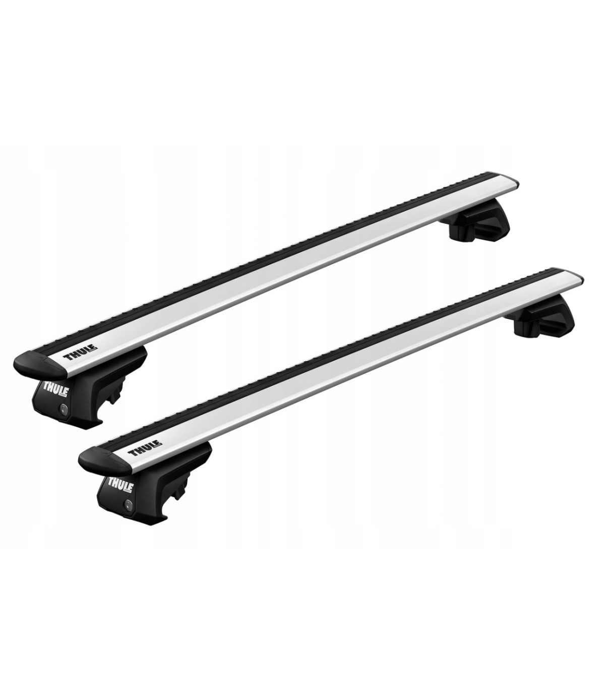 Bagażnik dachowy uniwersalny belki relingi Thule 7104 + WINGBAR EVO 127cm