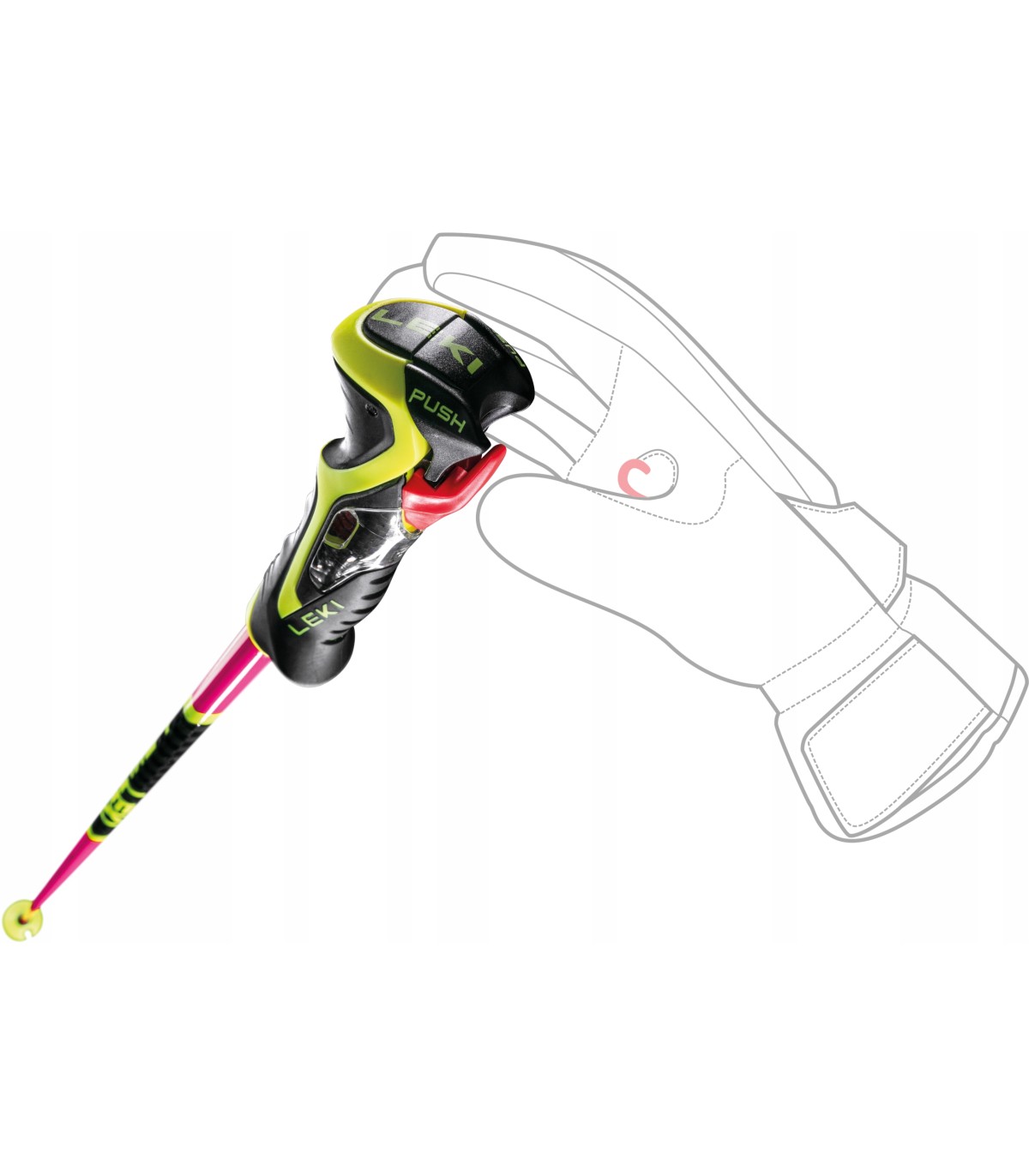 Kije zjazdowe kijki narciarskie slalom LEKI WORLDCUP TBS SL 3D 115cm
