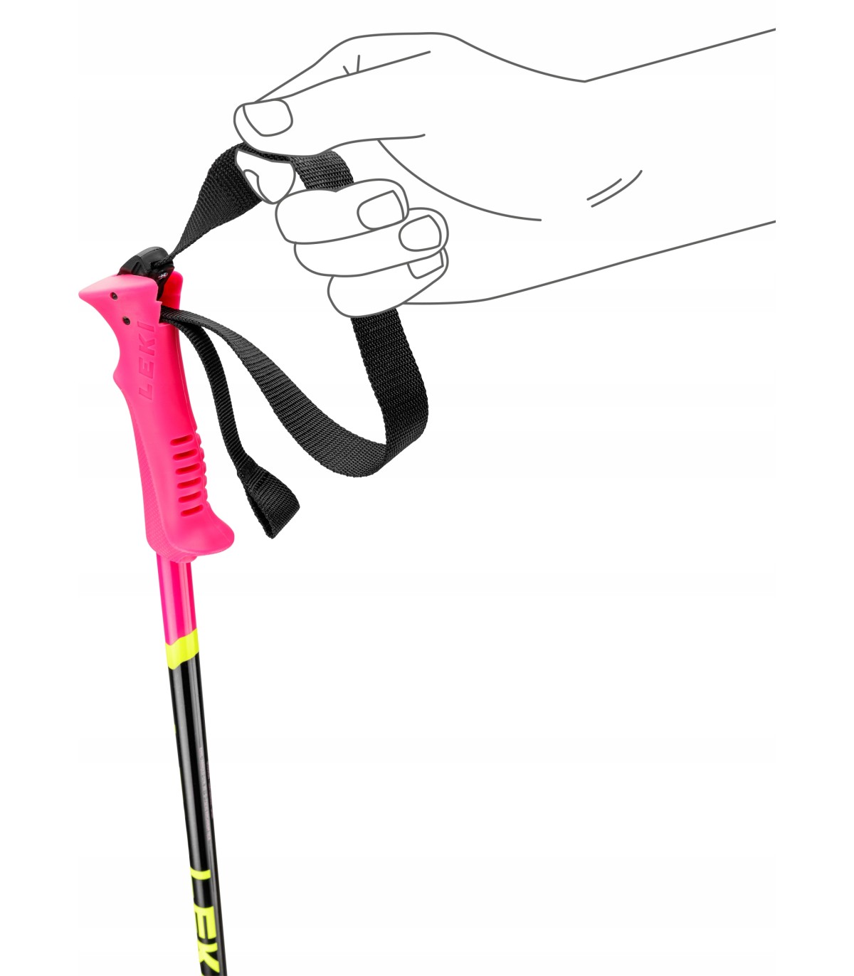 Kijki kije narciarskie dziecięce LEKI RACING KIDS 105cm 65344302