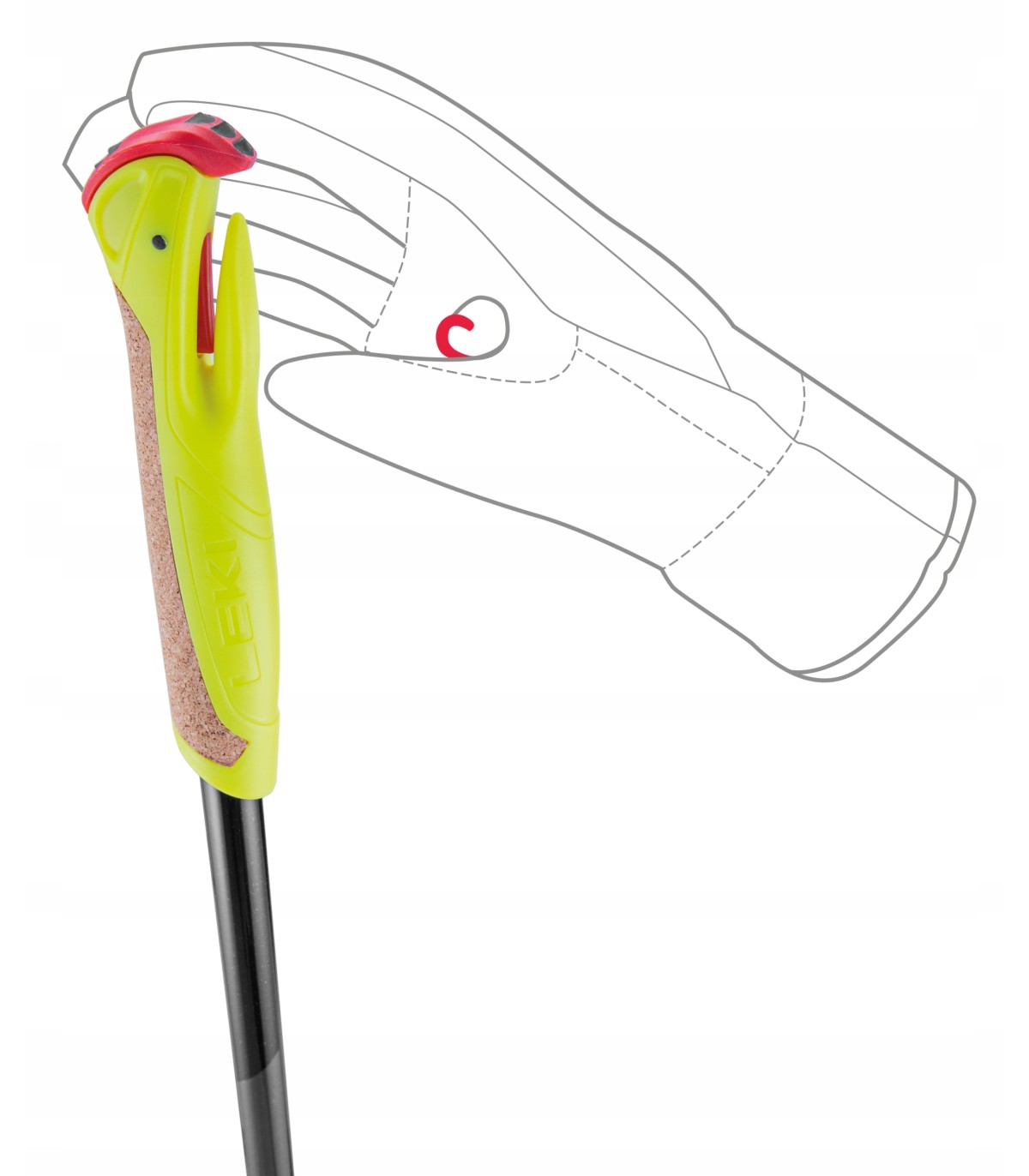 Kije biegowe kijki Nordic Walking LEKI XTA 5.5 JR 115cm