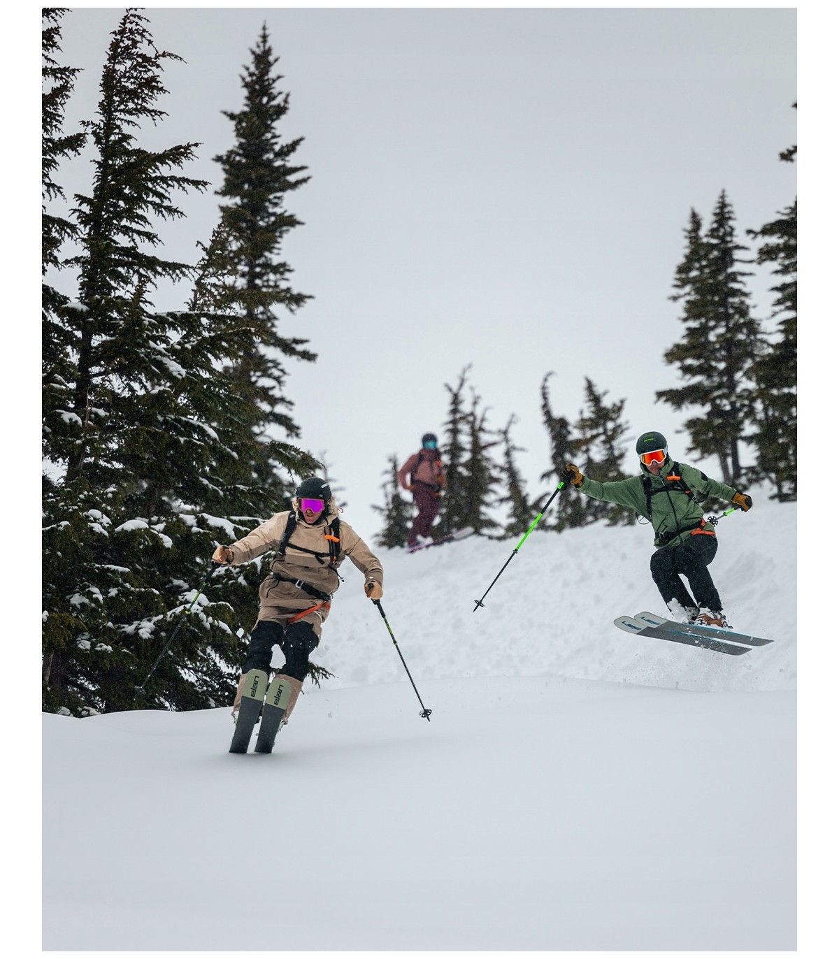 Kije kijki ski-tourowe freerideowe regulowane Elan TOUR ALU ROD 115-145