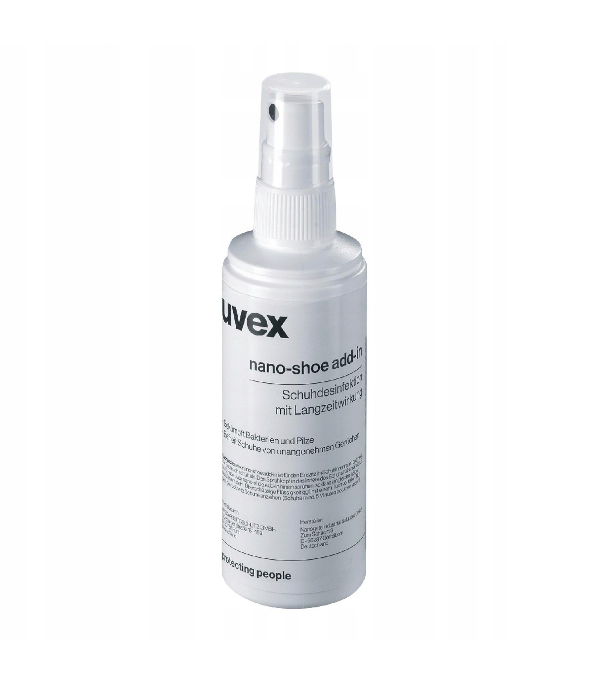 Środek dezynfekcji obuwia Uvex Nano Shoe usuwa nieprzyjemne zapachy 125ml