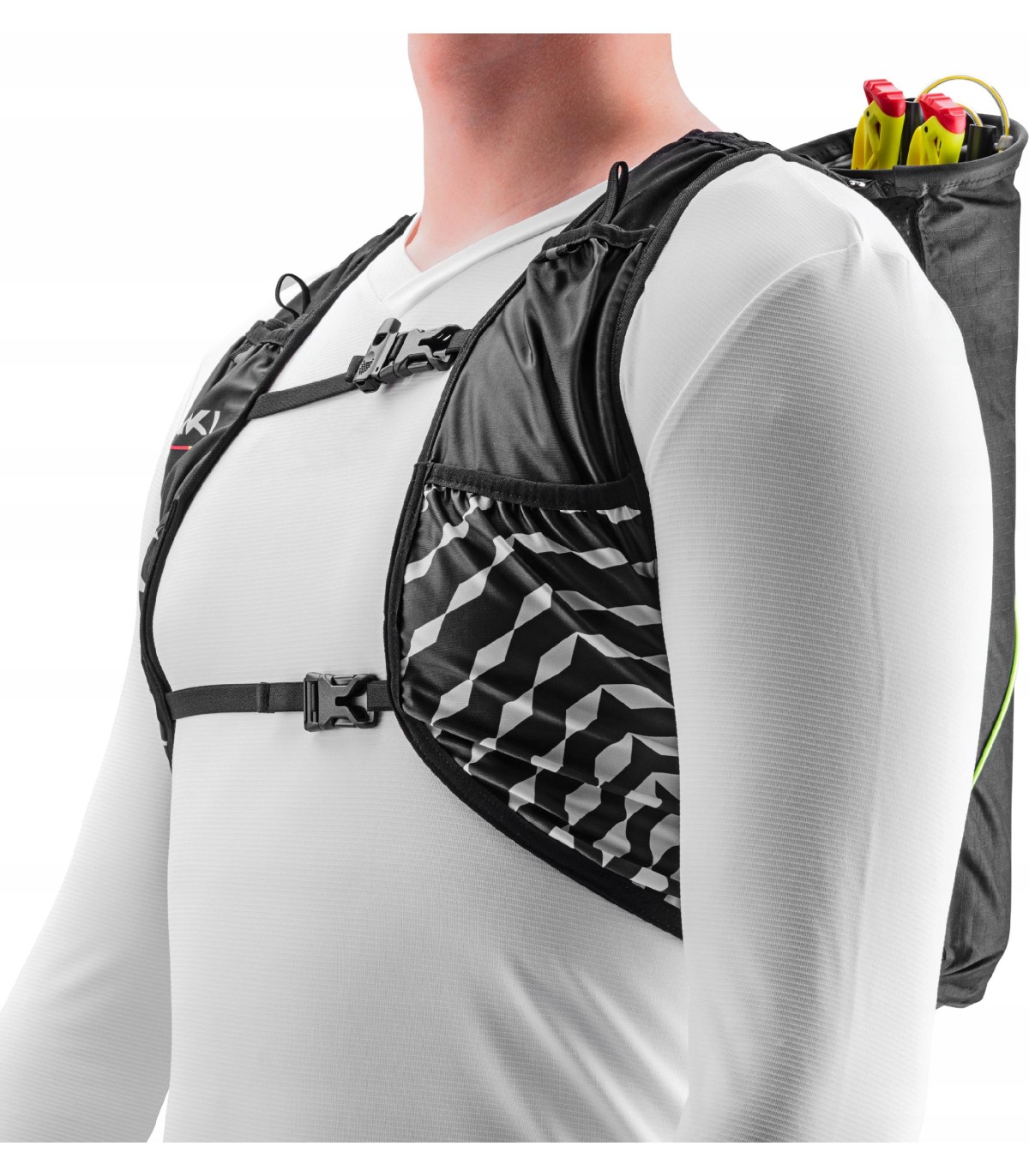 Kamizelka do biegania plecak z pokrowcem na kije LEKI TRAIL RUNNING VEST