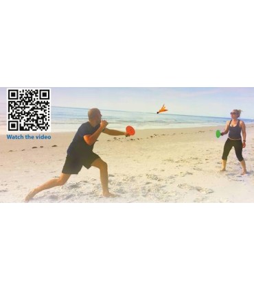 Zestaw do gry plażowej plenerowej rakietki + lotki Schildkrot Jazzminton