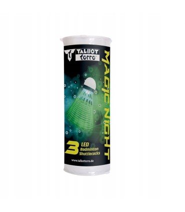 Lotki do badmintona z lampką LED Talbot-Torro Magic Night zestaw 3 szt