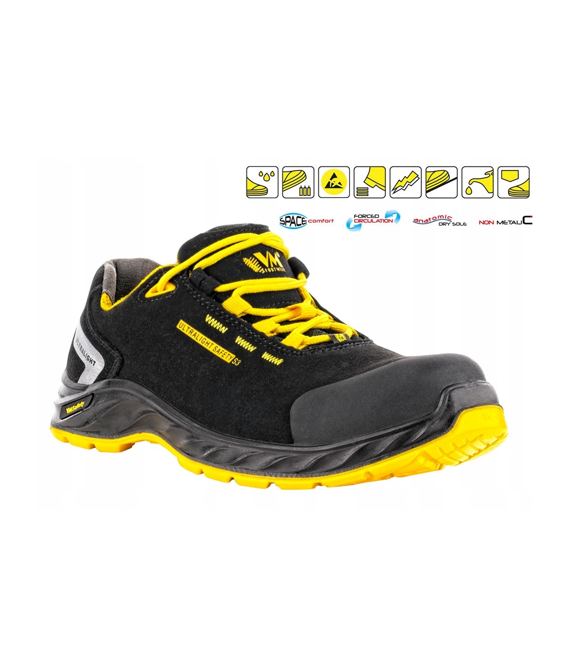 Obuwie robocze buty VM FOOTWEAR CALIFORNIA S3 ESD SRC 43EU