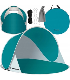 Duży Namiot plażowy turystyczny samorozkładający Parawan na słońce wiatr UV