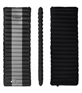 Materac dmuchany z pompką jednoosobowy turystyczny Trizand karimata biwak