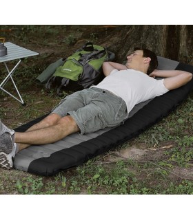 Materac dmuchany z pompką jednoosobowy turystyczny Trizand karimata biwak