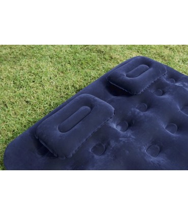 Materac dmuchany z pompką Bestway dwuosobowy 203x152x22cm poduszki 300kg