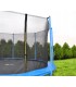 Wewnętrzna mocna siatka do trampoliny 404cm wytrzymała na zamek 8 słupków