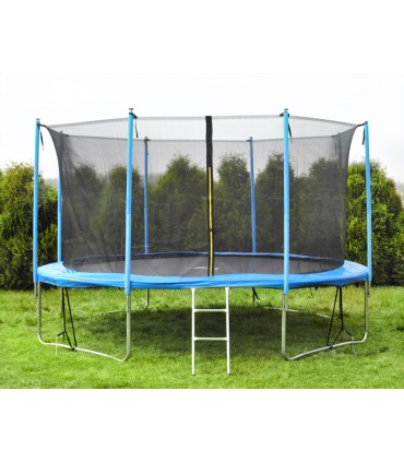 Wewnętrzna mocna siatka do trampoliny 404cm wytrzymała na zamek 8 słupków