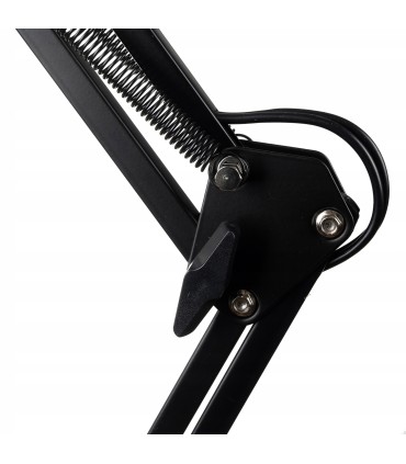 Mocna lampka biurkowa kreślarska LED na biurko klips 3 barwy przyciemniana