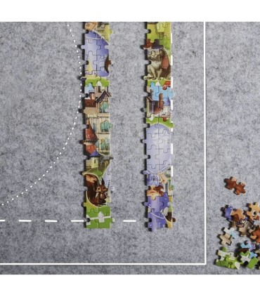 Mata plansza podkładka na puzzle 1500 do układania z przegródkami 115x67cm
