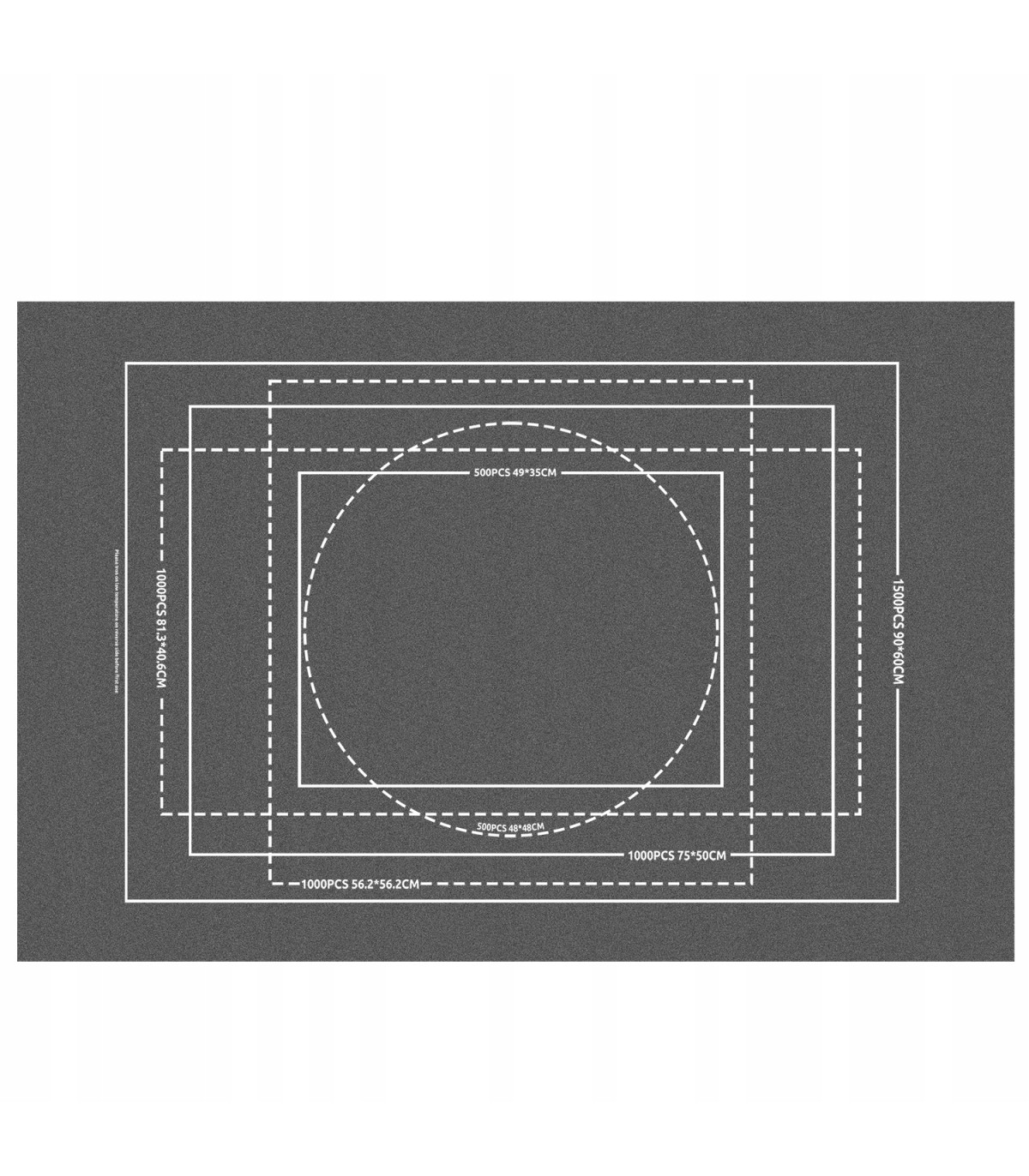 Mata plansza podkładka na puzzle 1500 do układania z przegródkami 115x67cm