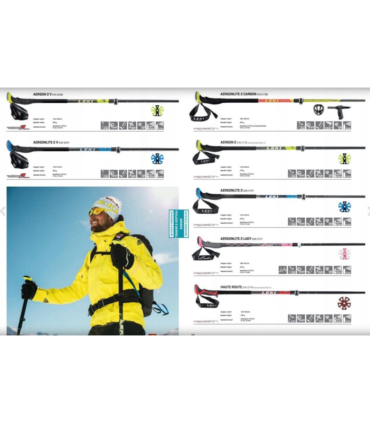 Talerzyki LEKI Big Mountain 2szt 95mm neon Skitour