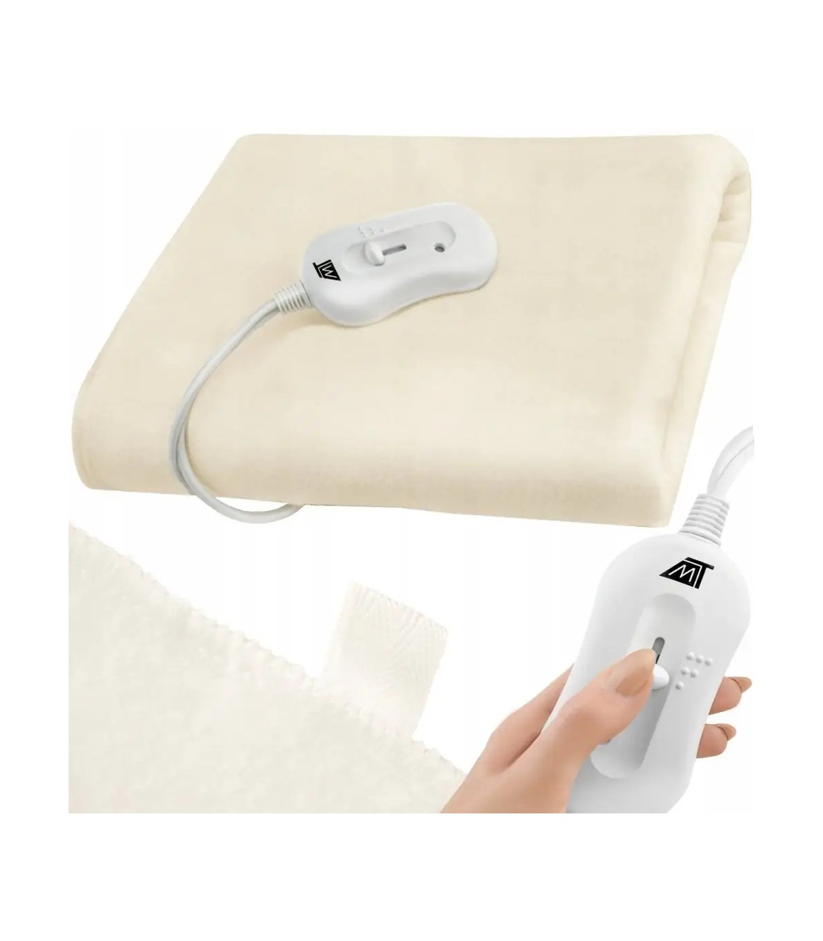 Mata grzewcza koc elektryczny na pilot podgrzewany kołdra narzuta 150x80cm