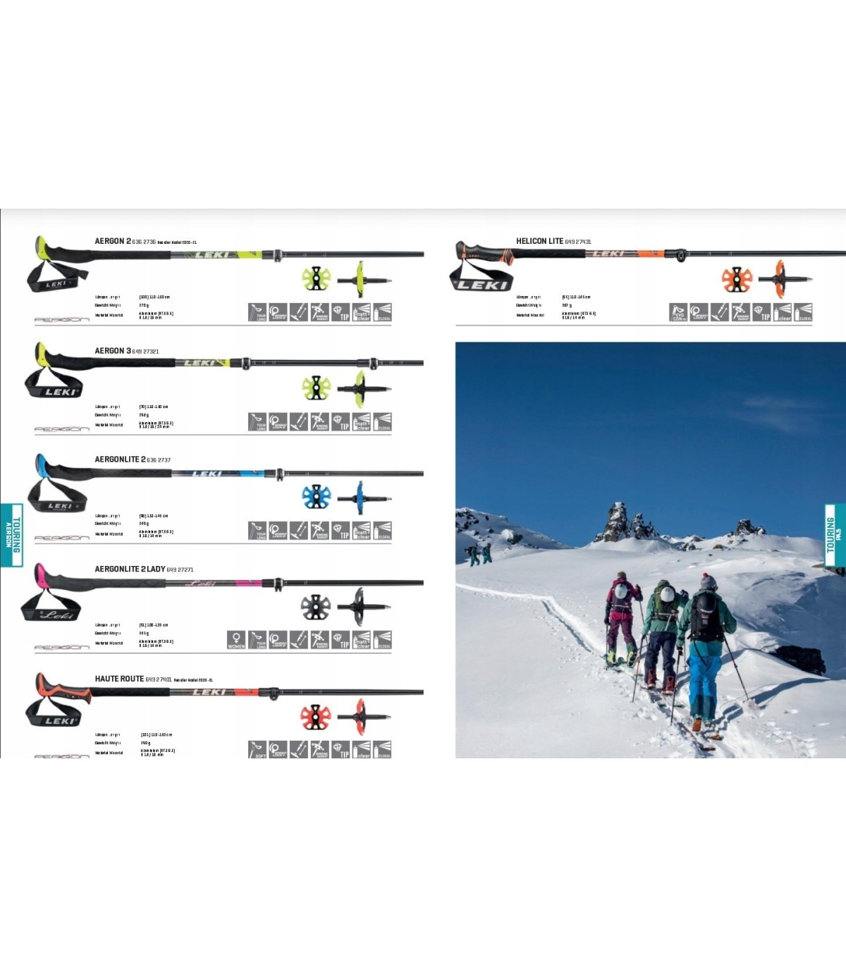 Talerzyki LEKI Big Mountain 2szt 95mm neon Skitour