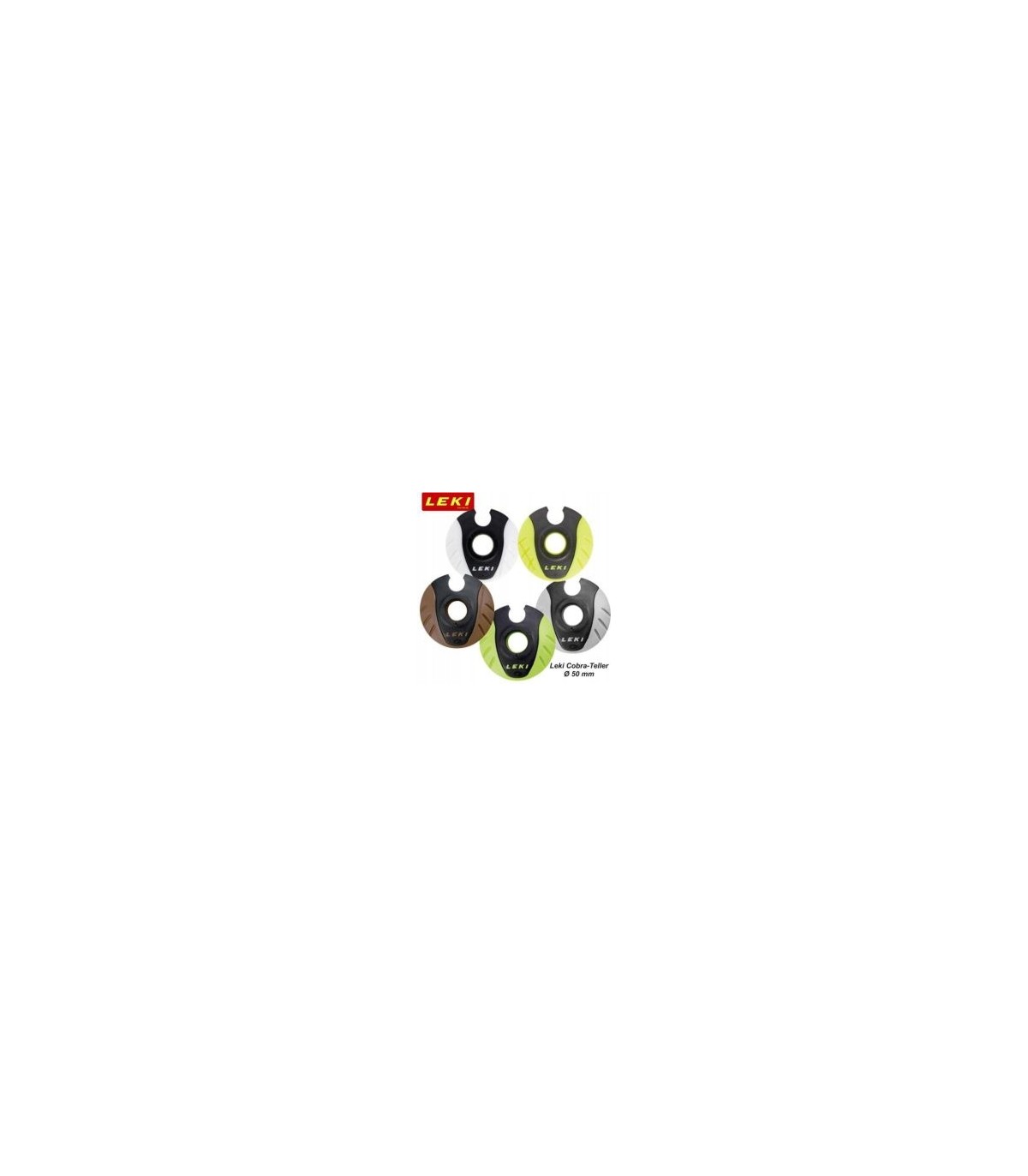 Talerzyki narciarskie LEKI COBRA black-whit 2szt