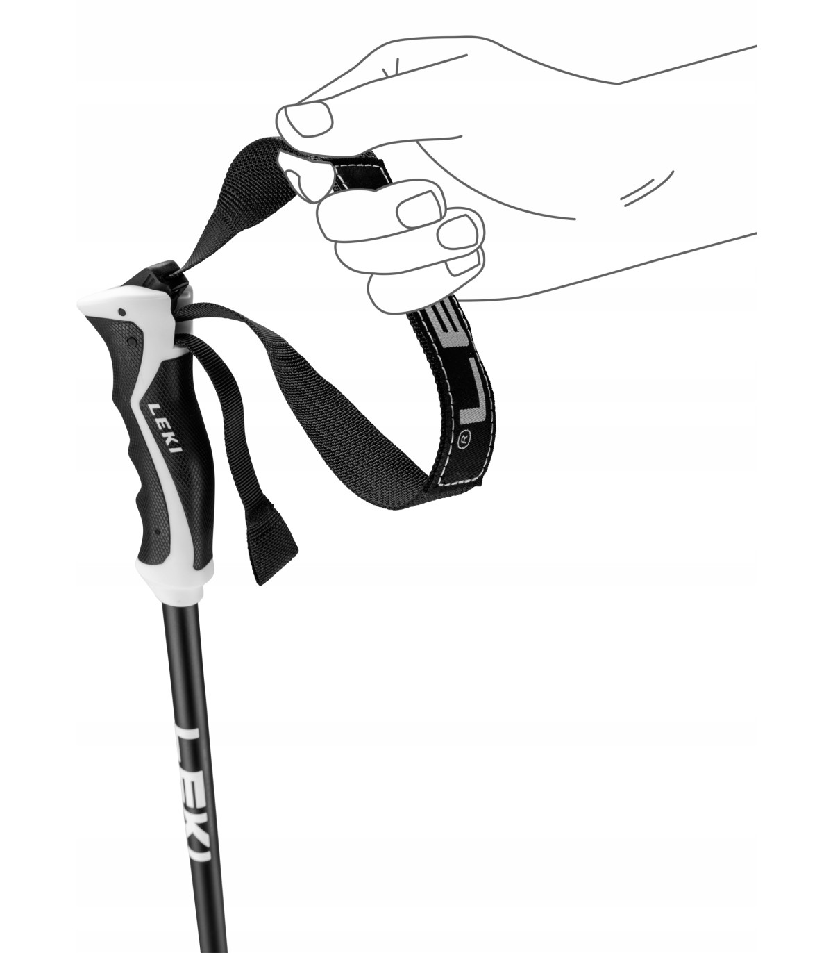 Kijki kije narciarskie zjazdowe LEKI NEOLITE 65346444 125cm