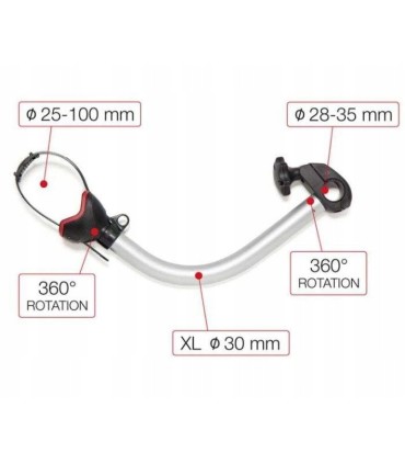 Uchwyt rowerowy mocowanie ramy roweru bagażnika Fiamma Bike Block Pro S 4