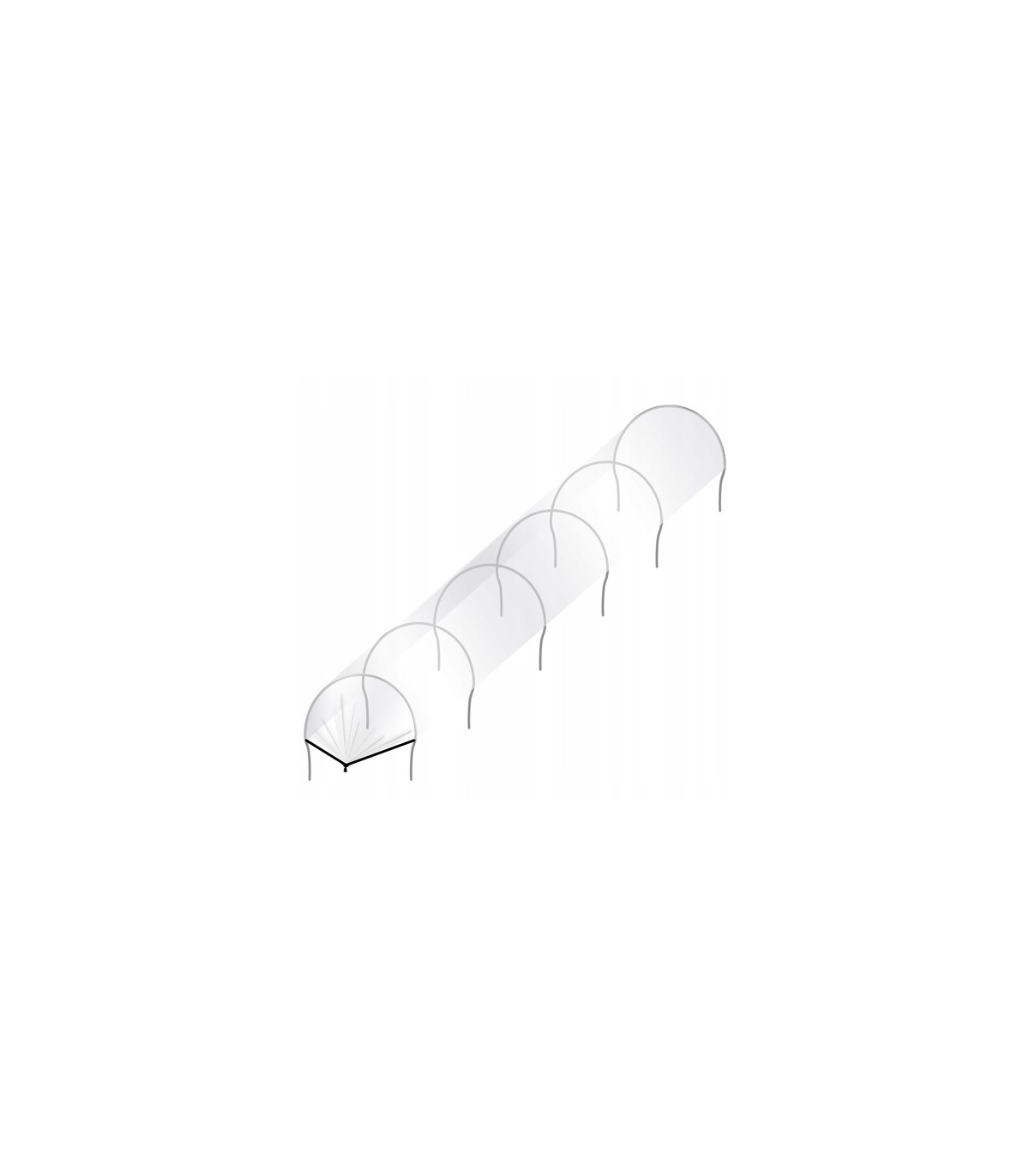 Szklarnia ogrodowa - tunel foliowy 300x40cm 1,2m² bezbarwny Gardlov 25382