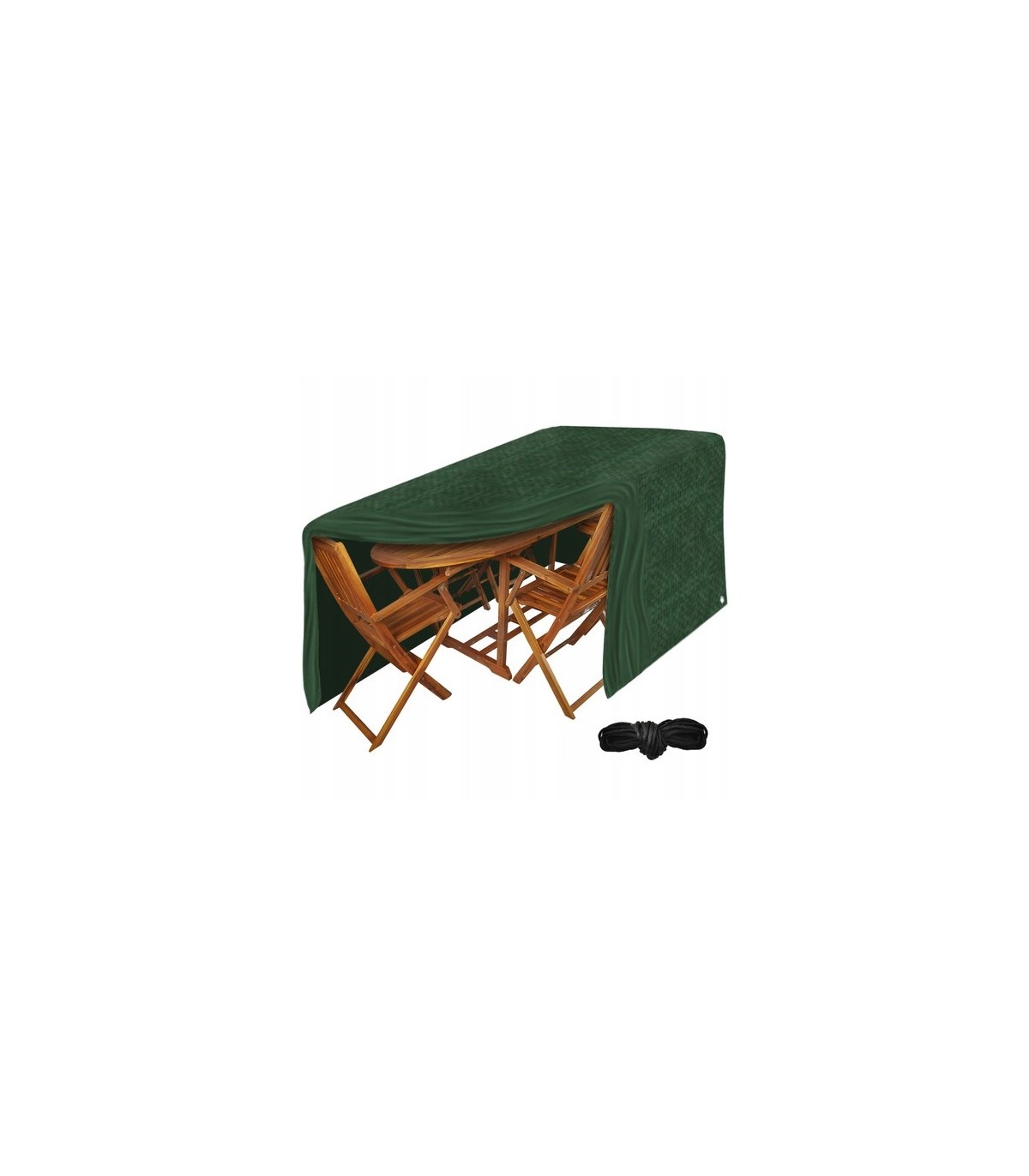 Pokrowiec ogrodowy na zestaw mebli 240 x 180 x 100 cm zielony 23491