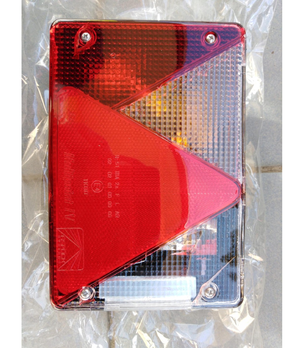 Lampa tylnia lewa Aspock Multipoint IV przyczep lawety Brenderup uszkodzona