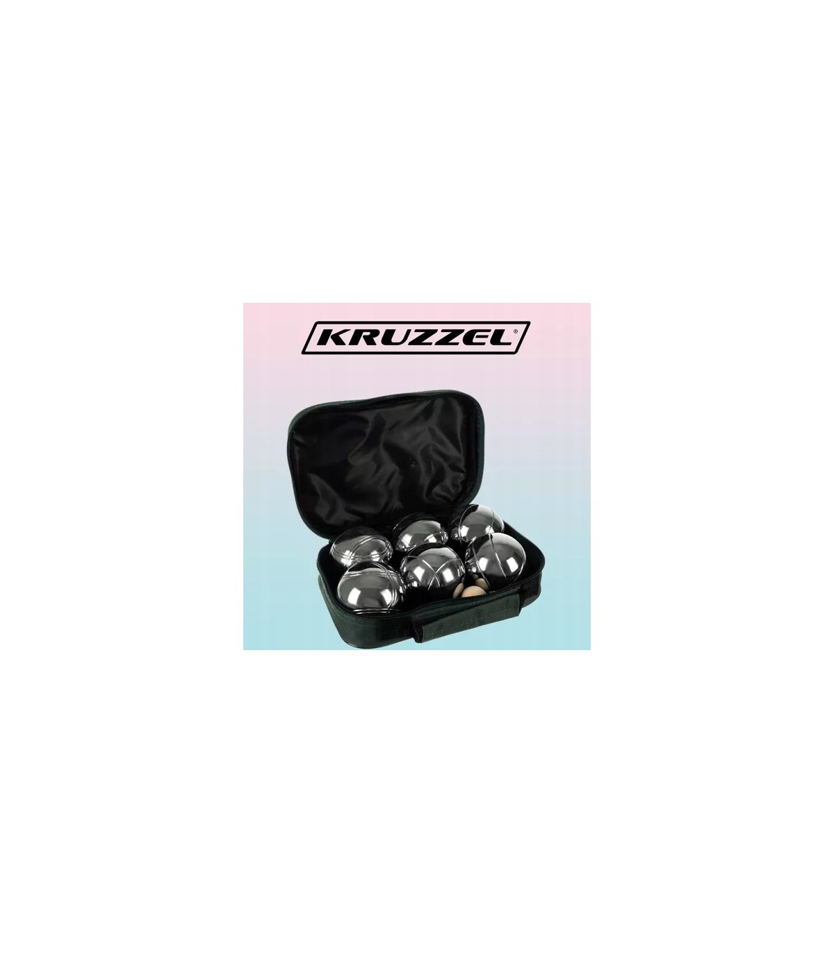 Kule Bule Boule Gra + Pokrowiec Petanque 6 Kul do Gry 6szt Duże Zestaw Etui