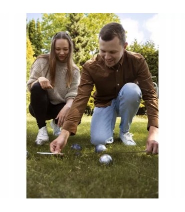 Kule Bule Boule Gra + Pokrowiec Petanque 6 Kul do Gry 6szt Duże Zestaw Etui