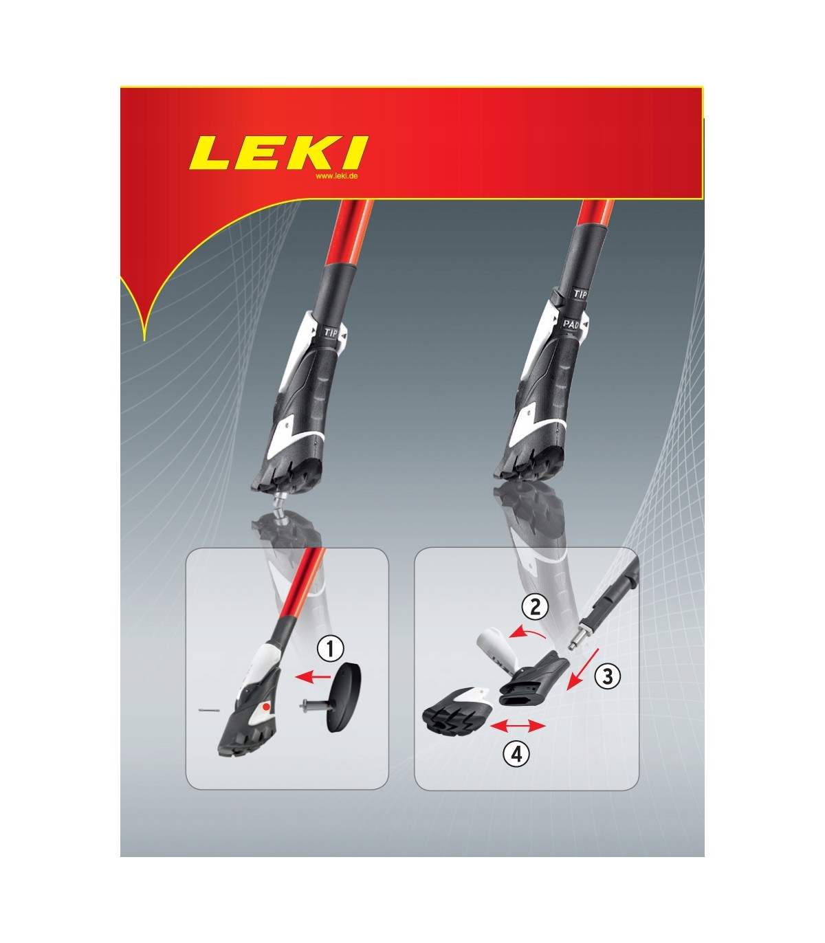 Buciki nakładki do kijów Nordic LEKI SMART TIP PAD