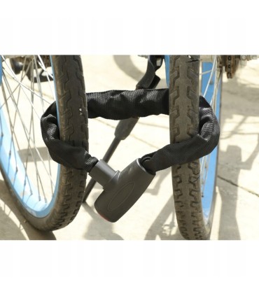 Zabezpieczenie rowerowe łańcuch zabezbieczenie na kluczyk Trizand 90cm 6mm