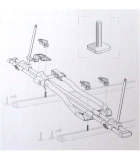 Adapter wsuwki Thule 889-2 do montażu uchwytów 532