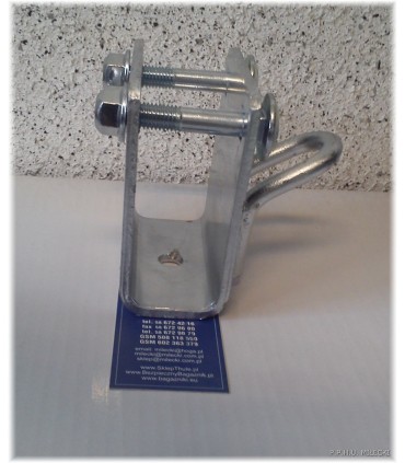 Uchwyt mocowania pasów łodzi obejma zaczep 80x40mm