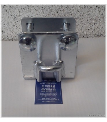 Uchwyt mocowania pasów łodzi obejma zaczep 80x40mm