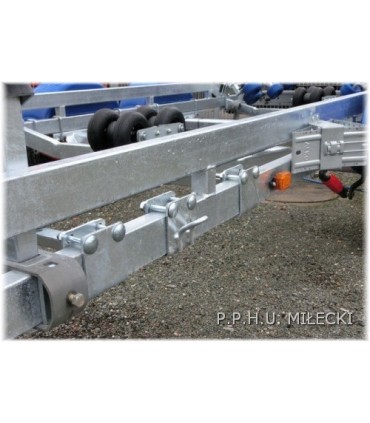 Uchwyt mocowania pasów łodzi obejma zaczep 80x40mm