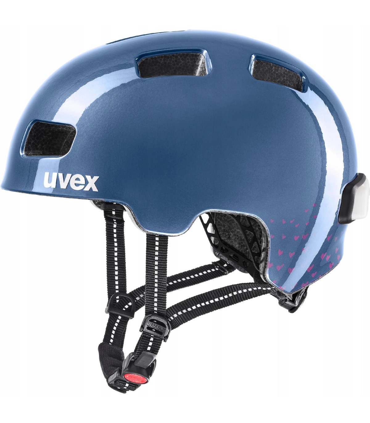 Kask rowerowy Uvex City 4 MiniME 55-58 +lampka LED