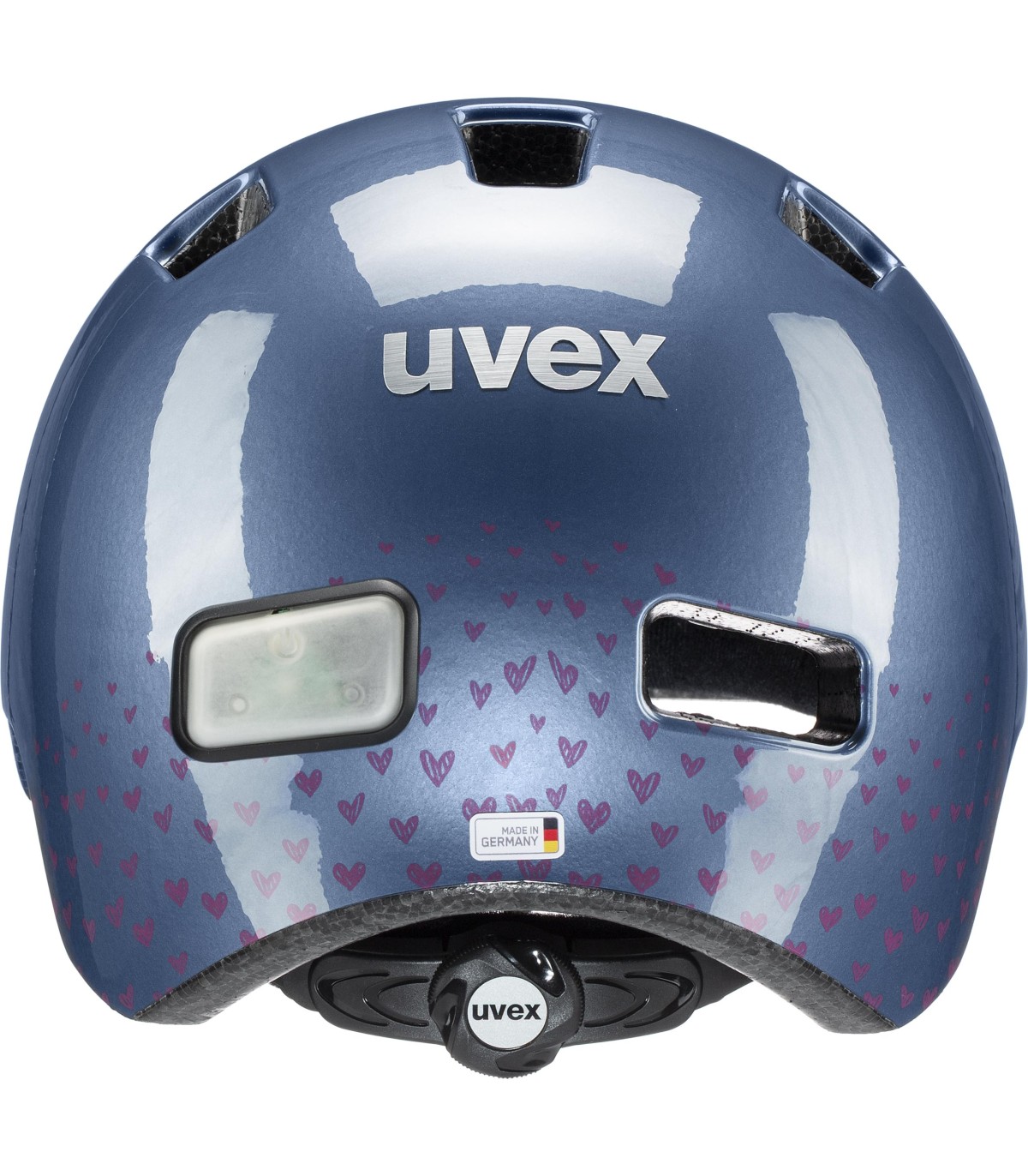 Kask rowerowy Uvex City 4 MiniME 55-58 +lampka LED