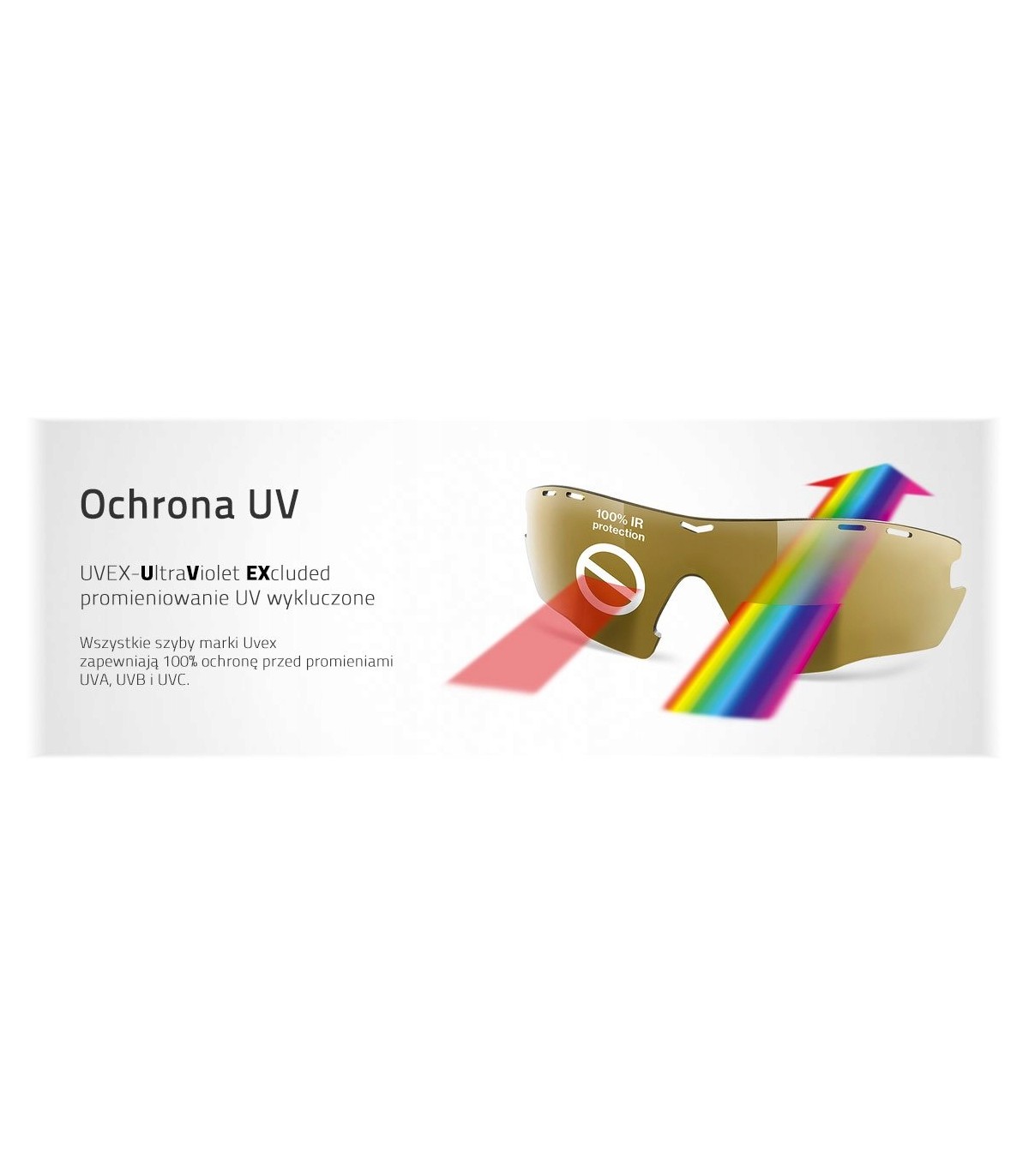 Okulary sportowe bezbarwne Uvex Sportstyle 265 UV